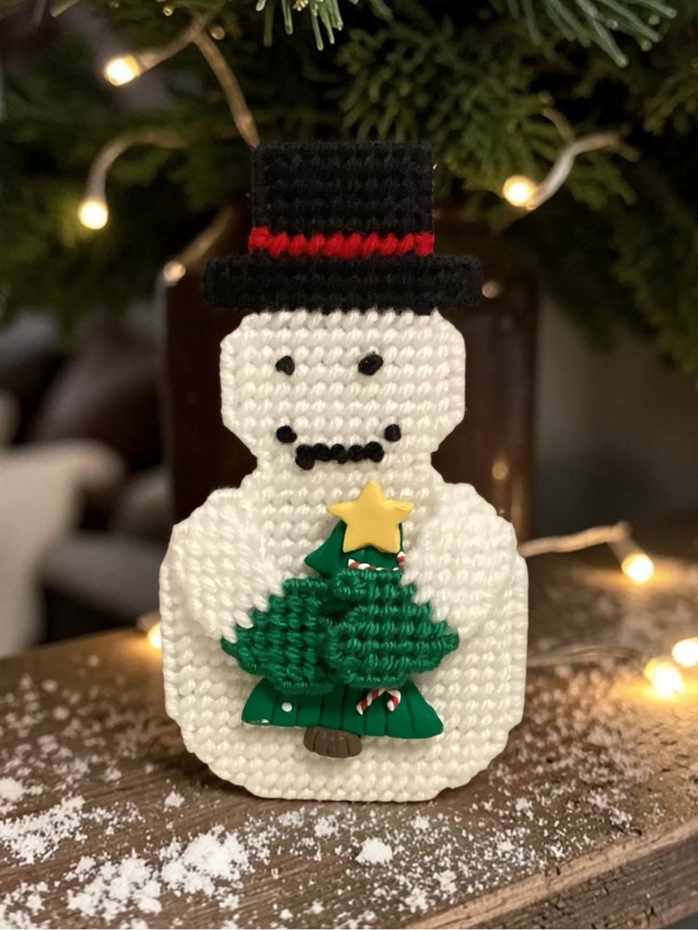 Snowmen Vintage Handmade Gift Card Place Card Holders Set of 4